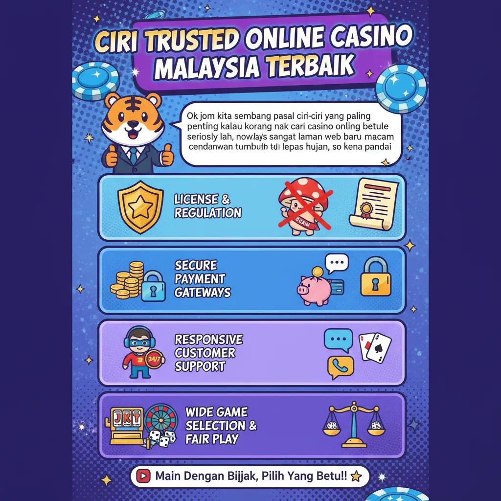 Ciri Trusted Online Casino Malaysia Terbaik
