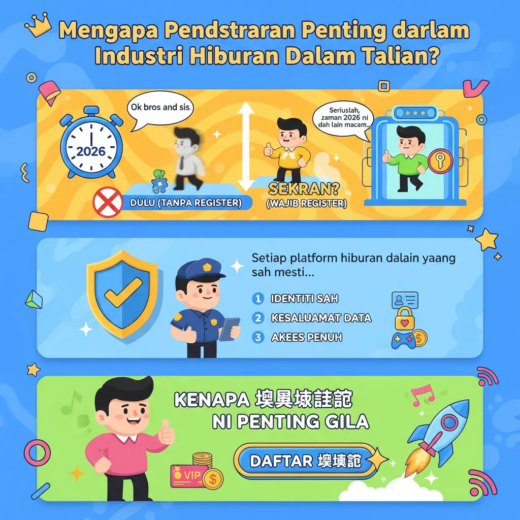 Mengapa Pendaftaran Penting dalam Industri Hiburan Dalam Talian?